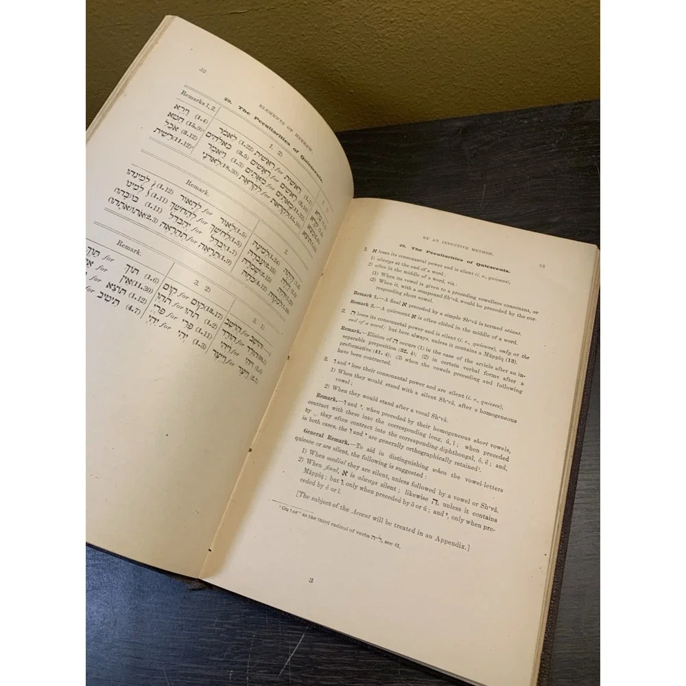 William R. Harper's Elements of Hebrew by an Inductive Method - 1884 Fifth Ed